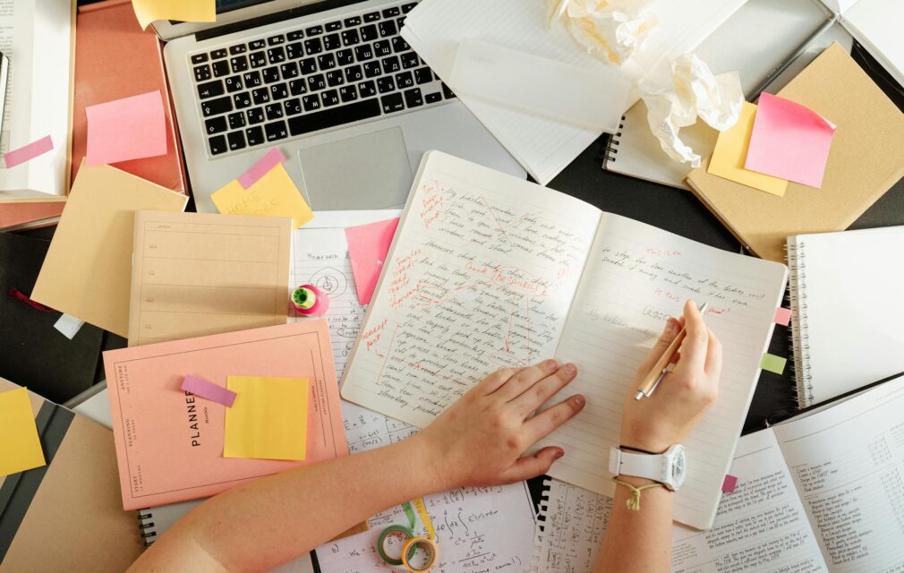 Preparation, notes, clutter