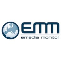 Emedia Monitor logo, for which Guy was interviewed on subjects including the value of longer-form interviews.